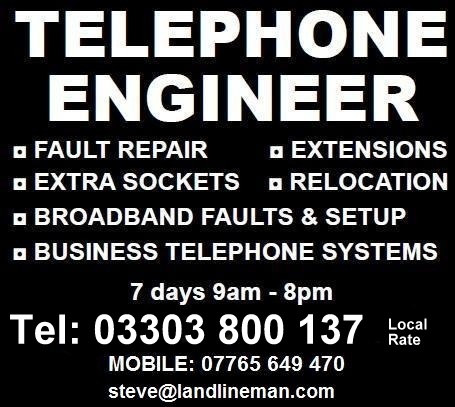 Telephone Engineer - Landline Man